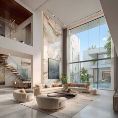 Fototapeta premium modern living room interior