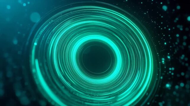 Abstract glowing circular pattern