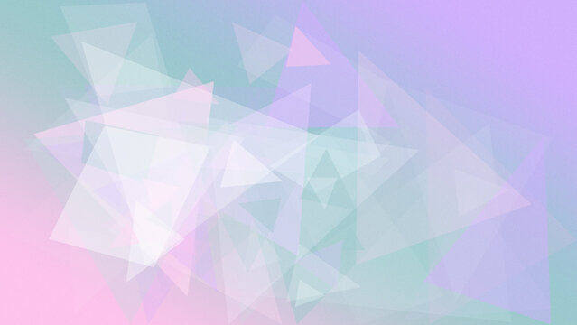 Overlapping translucent triangles and polygon facets form an airy blue, pink and purple abstract pattern, perfect for tech themes, banners, and creative layouts.