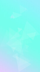 Fototapeta premium A bright cyan abstract background with translucent triangular facets, creating a fresh modern feel for technology branding, presentations, and social media posts with copy space.