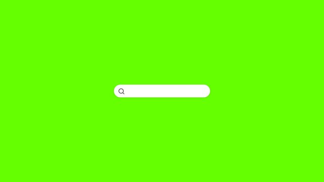 Minimalist Search Bar Interface Element Featuring a Search Icon on a Bright Green Background