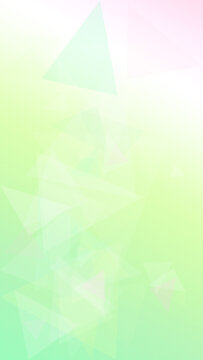 A soft green pastel polygon background with subtle light rays and triangle facets, creating a calm modern texture for presentations, posters, and branding.