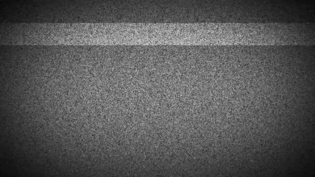 TV noise screen footage overlay, No signal old vintage TV. Antenna damage, cable defect. Faulty chip. VHS error screen transition and overlay for retro video. animation
