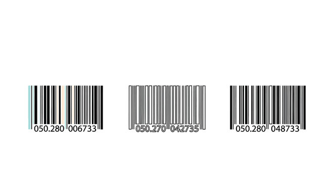 Ean 13 barcode examples with unique identifiers