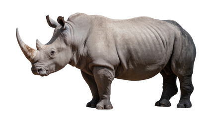 Fototapeta premium White Rhinoceros Side View