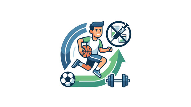 Healthy Lifestyle Concept: Sports, Fitness, and Anti-Doping