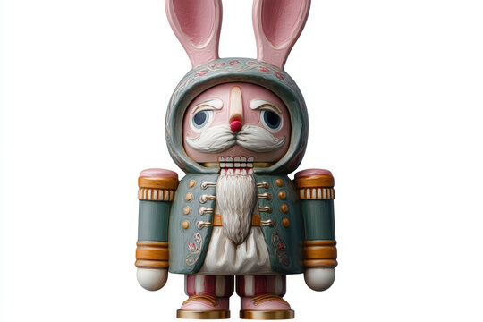 Whimsical nutcracker bunny
