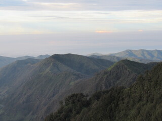 Obraz premium view of the Bromo mountains