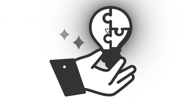 Animated creative solution icon