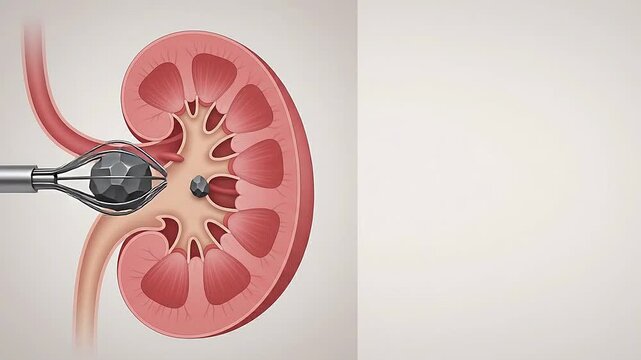 Medical Animation of Kidney Stone Removal Procedure Using a Retrieval Basket Tool