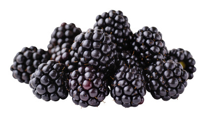 Heap of fresh ripe blackberries close-up © Paula