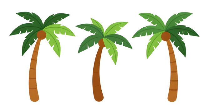 cartoonpalm, coconutpalm, palmtree, coconut, palm, tropical, tree, cartoon, island, beach, summer, nature, exotic, paradise, vector, illustration, isolated