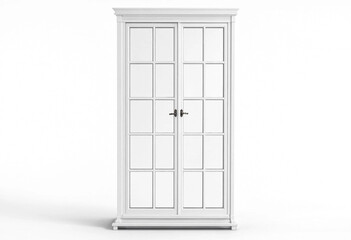 Obraz premium White Cottage Window Frame with Glass Panes in Minimalist Interior