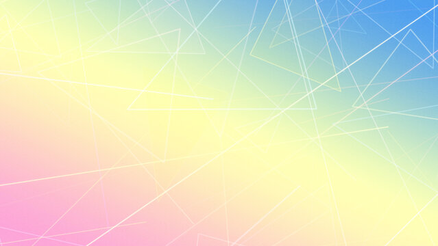 Futuristic polygon lines and triangles in bright yellow and pink form an energetic tech backdrop with soft glow, suitable for ads, slides, and websites.