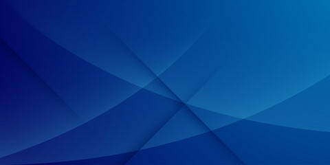 Obraz premium Abstract dark blue background with overlap curve shapes and shadow pattern element concept design. Cool banner style.