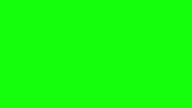 Rotating moon phases and textures isolated on a clean green screen for video compositing