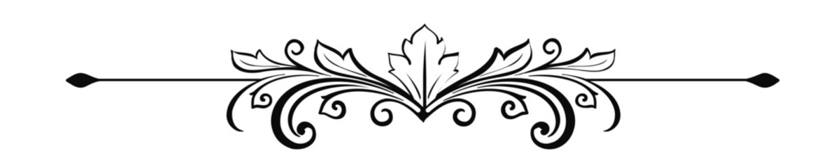decorative fleur de lis divider svg file © Exect GFX
