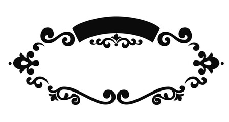 vintage ribbon banner frame svg file © Exect GFX