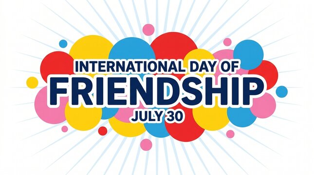 International day of friendship colorful celebration graphic