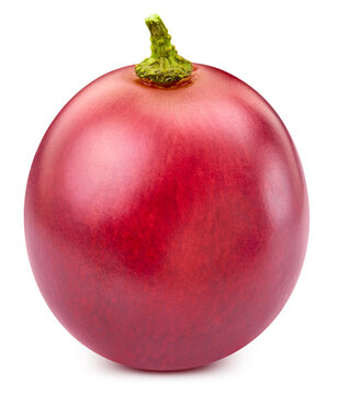 Red grape isolated on white background
