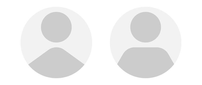 Flat illustration. Avatar, user profile, face icon, gender neutral silhouette, profile picture. Suitable for social media profiles, icons, splash screens and as a template.