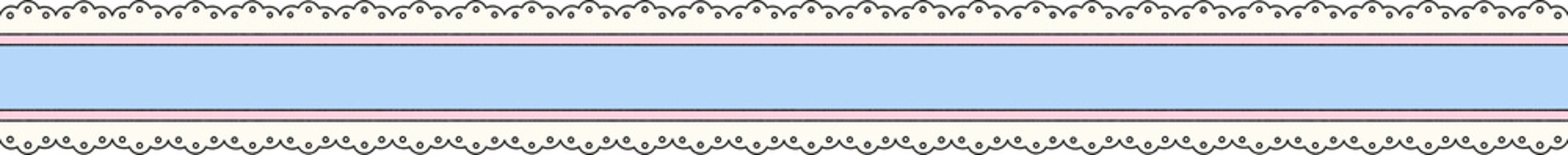 Blue Lace Hand Drawn Border