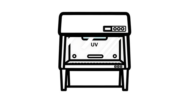 UV light box for curing nail polish.