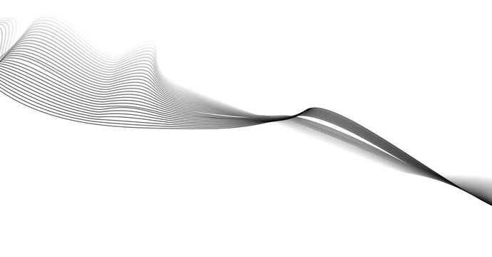 Abstract flowing wave pattern with moire interference effect on black background abstract illusion