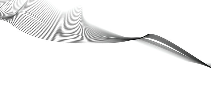 Abstract flowing wave pattern with moire interference effect on black background abstract illusion
