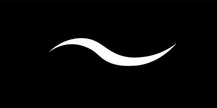 Hand drawn curly swiss, swashes, swoop. Calligraphy swirl. Highlight text element Vector isolated on transparent background. Underline typography tail shape.