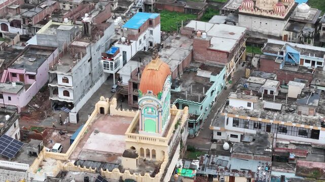 Aerial View of Ayodhya City Uttar Pradesh India
