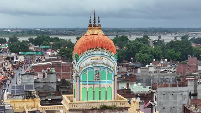 Aerial View of Ayodhya City Uttar Pradesh India