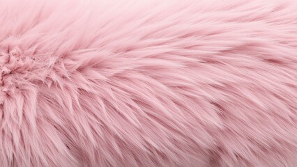 Fototapeta premium A close-up view of a soft, fluffy pink fur texture with a warm and cozy appearance.