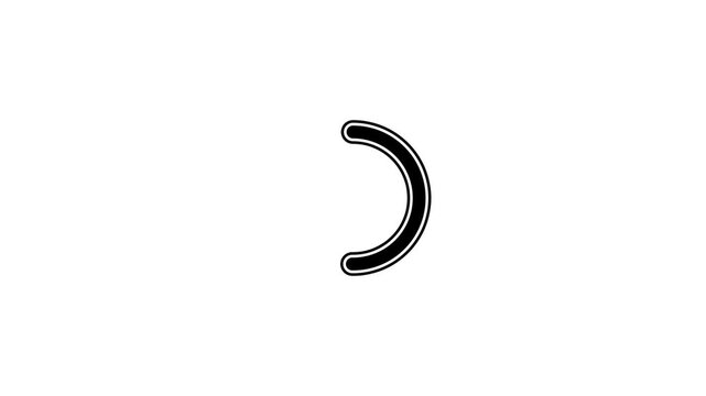 oading wheel animation - Animated spinning load icon with alpha layer transparent background.