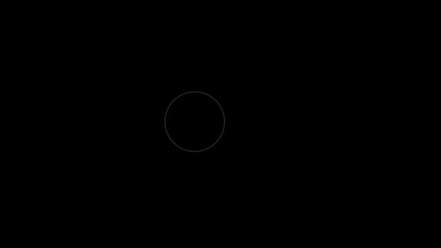 Looping circle burst animation with two to four concentric rings and flat vector shape blast movement and modern fireworks explosion element for transition on black screen background 4k.