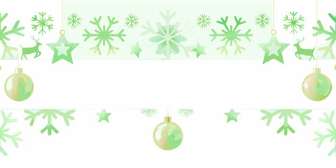 Watercolor christmas ornaments reindeer and snowflakes on a white background © Indira