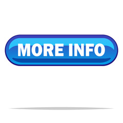 Fototapeta premium More info button vector isolated illustration