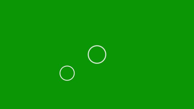 Two to four concentric rings looping circle burst animation with circle highlight motion graphics pop-up line loop animation and glowing ellipse blast effect on green screen background 4k.
