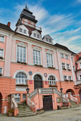 Fototapeta premium Neo-Baroque town hall in Iława, Poland