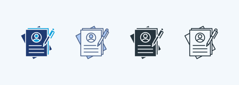 Registration Multiple Style Icon Collection