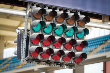 Obraz premium Start and Finish Lights