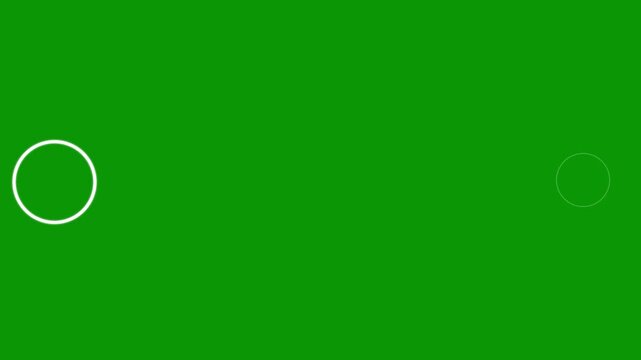 Circle highlight motion graphics pop-up line loop animation with circle burst firework explosion flat vector shape blast movement for festive intro overlay on green screen background 4k.