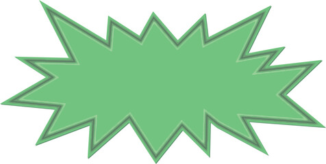 Green explosion comic burst icon © ShirinSultana