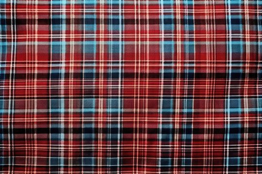 Top view photo of a plaid patterns tartan.