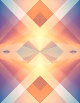 Vibrant Abstract Geometric Pattern Design Element.