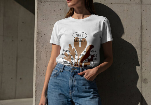 Women Shirt Mockup