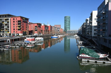 Fototapeta premium Westhafen in Frankfurt