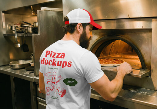 Back View T-Shirt Mockup