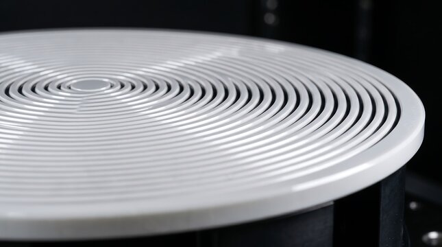 Vacuum groove channels on ceramic electrostatic wafer chuck
