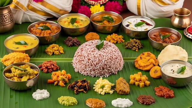 Assortment of colorful Indian sweets and snacks spread.